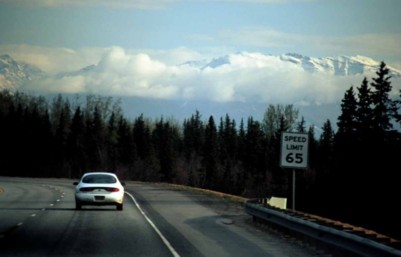 Weg nach Tahlkeetna.