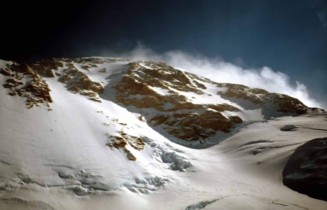 Head Wall, Messner Coloirin Mitte und  Orient Express auf Rechts.